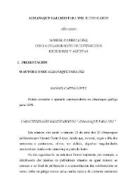 Escolma de Almanaques Galegos (1865-1929) I. I. Arxentina (Bos Aires), Almanaque de Manuel Castro López, 1921 | Biblioteca Virtual Miguel de Cervantes