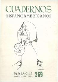 Cuadernos Hispanoamericanos. Núm. 269, noviembre 1972 | Biblioteca Virtual Miguel de Cervantes