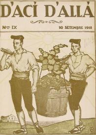 D'ací d'allà : magazine mensual. Vol. II, núm. 9 (10 setembre 1918) | Biblioteca Virtual Miguel de Cervantes