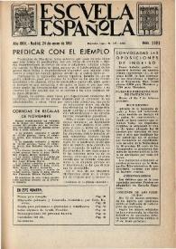 Escuela española. Año XXIII, núm. 1161, 24 de enero de 1963