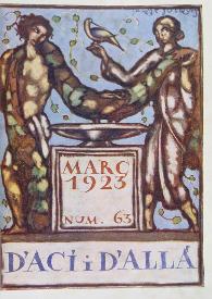 D'ací d'allà : magazine mensual. Vol. XI, núm. 63 (març 1923) | Biblioteca Virtual Miguel de Cervantes