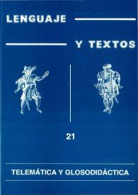 Lenguaje y textos. Número 21 | Biblioteca Virtual Miguel de Cervantes