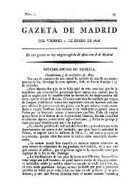 Gazeta de Madrid. 1808. Núm. 5, 15 de enero de 1808 | Biblioteca Virtual Miguel de Cervantes