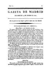 Gazeta de Madrid. 1808. Núm. 6, 19 de enero de 1808 | Biblioteca Virtual Miguel de Cervantes