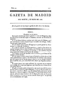 Gazeta de Madrid. 1808. Núm. 43, 3 de mayo de 1808 | Biblioteca Virtual Miguel de Cervantes