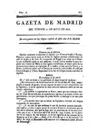 Gazeta de Madrid. 1808. Núm. 48, 20 de mayo de 1808 | Biblioteca Virtual Miguel de Cervantes