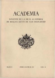 Academia : Anales y Boletín de la Real Academia de Bellas Artes de San Fernando. Núm. 16, primer semestre de 1963 | Biblioteca Virtual Miguel de Cervantes