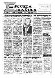 Escuela española. Año XLVII, núm. 2855, 12 de marzo de 1987