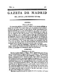 Gazeta de Madrid. 1809. Núm. 54, 23 de febrero de 1809 | Biblioteca Virtual Miguel de Cervantes