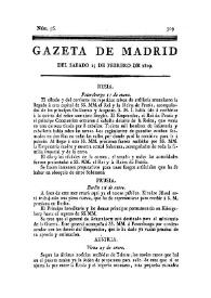 Gazeta de Madrid. 1809. Núm. 56, 25 de febrero de 1809 | Biblioteca Virtual Miguel de Cervantes