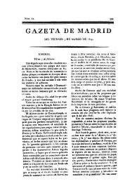 Gazeta de Madrid. 1809. Núm. 62, 3 de marzo de 1809 | Biblioteca Virtual Miguel de Cervantes