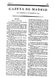 Gazeta de Madrid. 1809. Núm. 71, 12 de marzo de 1809 | Biblioteca Virtual Miguel de Cervantes