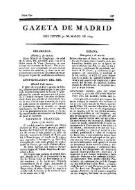 Gazeta de Madrid. 1809. Núm. 89, 30 de marzo de 1809 | Biblioteca Virtual Miguel de Cervantes
