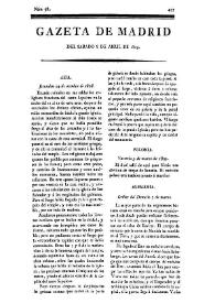 Gazeta de Madrid. 1809. Núm. 98, 8 de abril de 1809 | Biblioteca Virtual Miguel de Cervantes