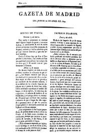 Gazeta de Madrid. 1809. Núm. 110, 20 de abril de 1809 | Biblioteca Virtual Miguel de Cervantes