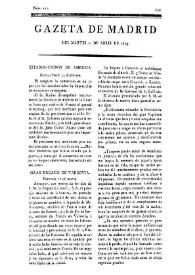 Gazeta de Madrid. 1809. Núm. 115, 25 de abril de 1809 | Biblioteca Virtual Miguel de Cervantes