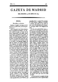 Gazeta de Madrid. 1809. Núm. 120, 30 de abril de 1809 | Biblioteca Virtual Miguel de Cervantes
