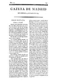 Gazeta de Madrid. 1809. Núm. 134, 14 de mayo de 1809 | Biblioteca Virtual Miguel de Cervantes