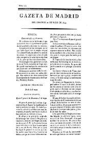 Gazeta de Madrid. 1809. Núm. 141, 21 de mayo de 1809 | Biblioteca Virtual Miguel de Cervantes