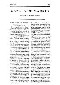 Gazeta de Madrid. 1809. Núm. 149, 29 de mayo de 1809 | Biblioteca Virtual Miguel de Cervantes