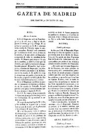 Gazeta de Madrid. 1809. Núm. 150, 30 de mayo de 1809 | Biblioteca Virtual Miguel de Cervantes