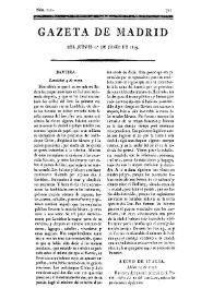 Gazeta de Madrid. 1809. Núm. 152, 1º de junio de 1809 | Biblioteca Virtual Miguel de Cervantes