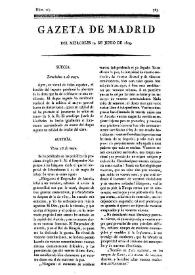 Gazeta de Madrid. 1809. Núm. 165, 14 de junio de 1809 | Biblioteca Virtual Miguel de Cervantes