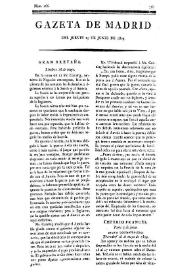 Gazeta de Madrid. 1809. Núm. 166, 15 de junio de 1809 | Biblioteca Virtual Miguel de Cervantes