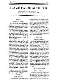 Gazeta de Madrid. 1809. Núm. 167, 16 de junio de 1809 | Biblioteca Virtual Miguel de Cervantes
