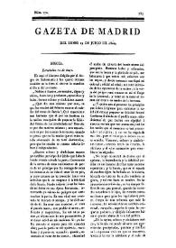 Gazeta de Madrid. 1809. Núm. 170, 19 de junio de 1809 | Biblioteca Virtual Miguel de Cervantes