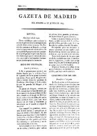 Gazeta de Madrid. 1809. Núm. 171, 20 de junio de 1809 | Biblioteca Virtual Miguel de Cervantes
