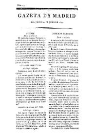 Gazeta de Madrid. 1809. Núm. 173, 22 de junio de 1809 | Biblioteca Virtual Miguel de Cervantes