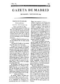 Gazeta de Madrid. 1809. Núm. 182, 1º de julio de 1809 | Biblioteca Virtual Miguel de Cervantes