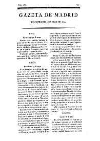 Gazeta de Madrid. 1809. Núm. 186, 5 de julio de 1809 | Biblioteca Virtual Miguel de Cervantes