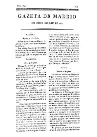 Gazeta de Madrid. 1809. Núm. 189, 8 de julio de 1809 | Biblioteca Virtual Miguel de Cervantes