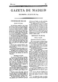 Gazeta de Madrid. 1809. Núm. 192, 11 de julio de 1809 | Biblioteca Virtual Miguel de Cervantes