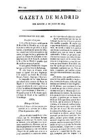 Gazeta de Madrid. 1809. Núm. 199, 18 de julio de 1809 | Biblioteca Virtual Miguel de Cervantes