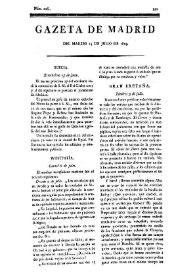 Gazeta de Madrid. 1809. Núm. 206, 25 de julio de 1809 | Biblioteca Virtual Miguel de Cervantes