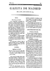 Gazeta de Madrid. 1809. Núm. 220, 7 de agosto de 1809 | Biblioteca Virtual Miguel de Cervantes