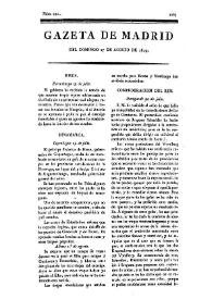 Gazeta de Madrid. 1809. Núm. 240, 27 de agosto de 1809 | Biblioteca Virtual Miguel de Cervantes