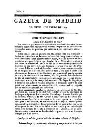 Gazeta de Madrid. 1809. Núm. 2, 2 de enero de 1809 | Biblioteca Virtual Miguel de Cervantes