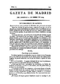 Gazeta de Madrid. 1809. Núm. 15, 15 de enero de 1809 | Biblioteca Virtual Miguel de Cervantes