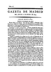 Gazeta de Madrid. 1809. Núm. 26, 26 de enero de 1809 | Biblioteca Virtual Miguel de Cervantes