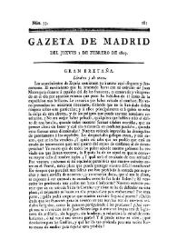 Gazeta de Madrid. 1809. Núm. 33, 2 de febrero de 1809 | Biblioteca Virtual Miguel de Cervantes
