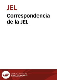 Correspondencia de la JEL | Biblioteca Virtual Miguel de Cervantes