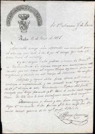 Carta de Alfonso Carrero. Ávila, 12 de junio de 1836 | Biblioteca Virtual Miguel de Cervantes