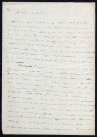 Carta a Barón de Saint Marz. [1835?] | Biblioteca Virtual Miguel de Cervantes