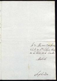 Carta de Ramón Ceruti. Ávila, 31 de julio de 1836 | Biblioteca Virtual Miguel de Cervantes