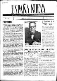 España Nueva : Semanario Republicano Independiente. Núm. 6, 29 de diciembre de 1945 | Biblioteca Virtual Miguel de Cervantes