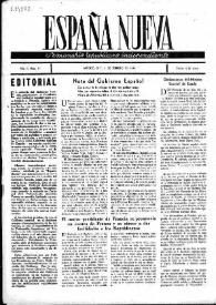 España Nueva : Semanario Republicano Independiente. Núm. 11, 2 de febrero de 1946 | Biblioteca Virtual Miguel de Cervantes